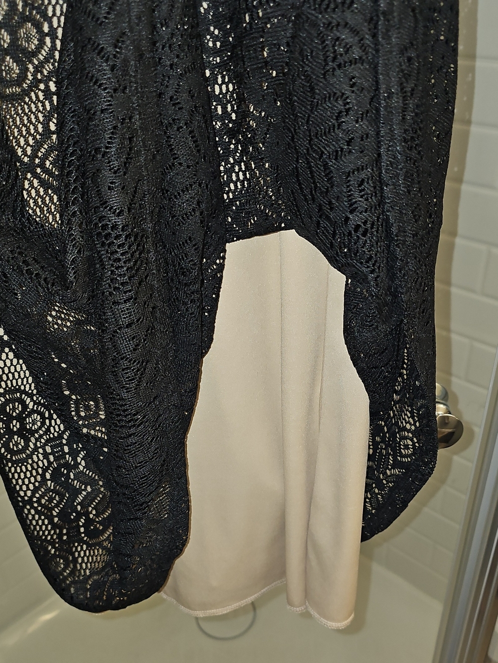 Ellen Parker Women's Black Lace Overlay A-Line Dress. NWT. Size Small. - Picture 5 of 6